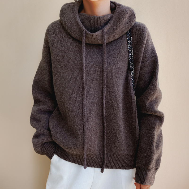 Suéter con Capucha de Punto Suave y Ajuste Relajado | Comodidad y Estilo Casual 6
