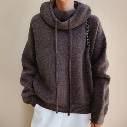 Suéter con Capucha de Punto Suave y Ajuste Relajado | Comodidad y Estilo Casual 6