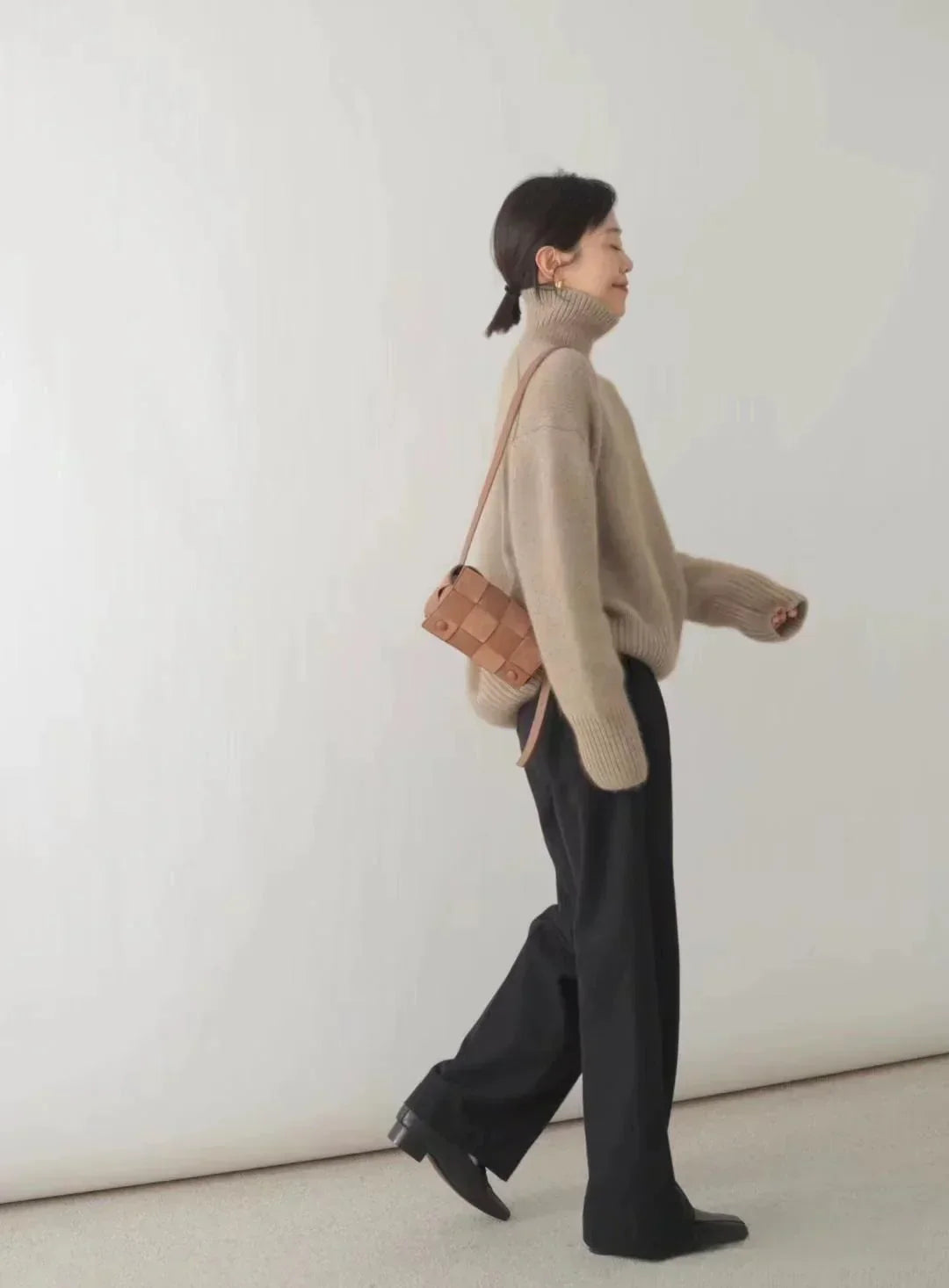 Suéter de Cuello Alto | Suave Tejido de Punto con Silueta Relajada | Elegante y Cómodo para Otoño e Invierno 2