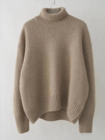 Suéter de Cuello Alto | Suave Tejido de Punto con Silueta Relajada | Elegante y Cómodo para Otoño e Invierno 3
