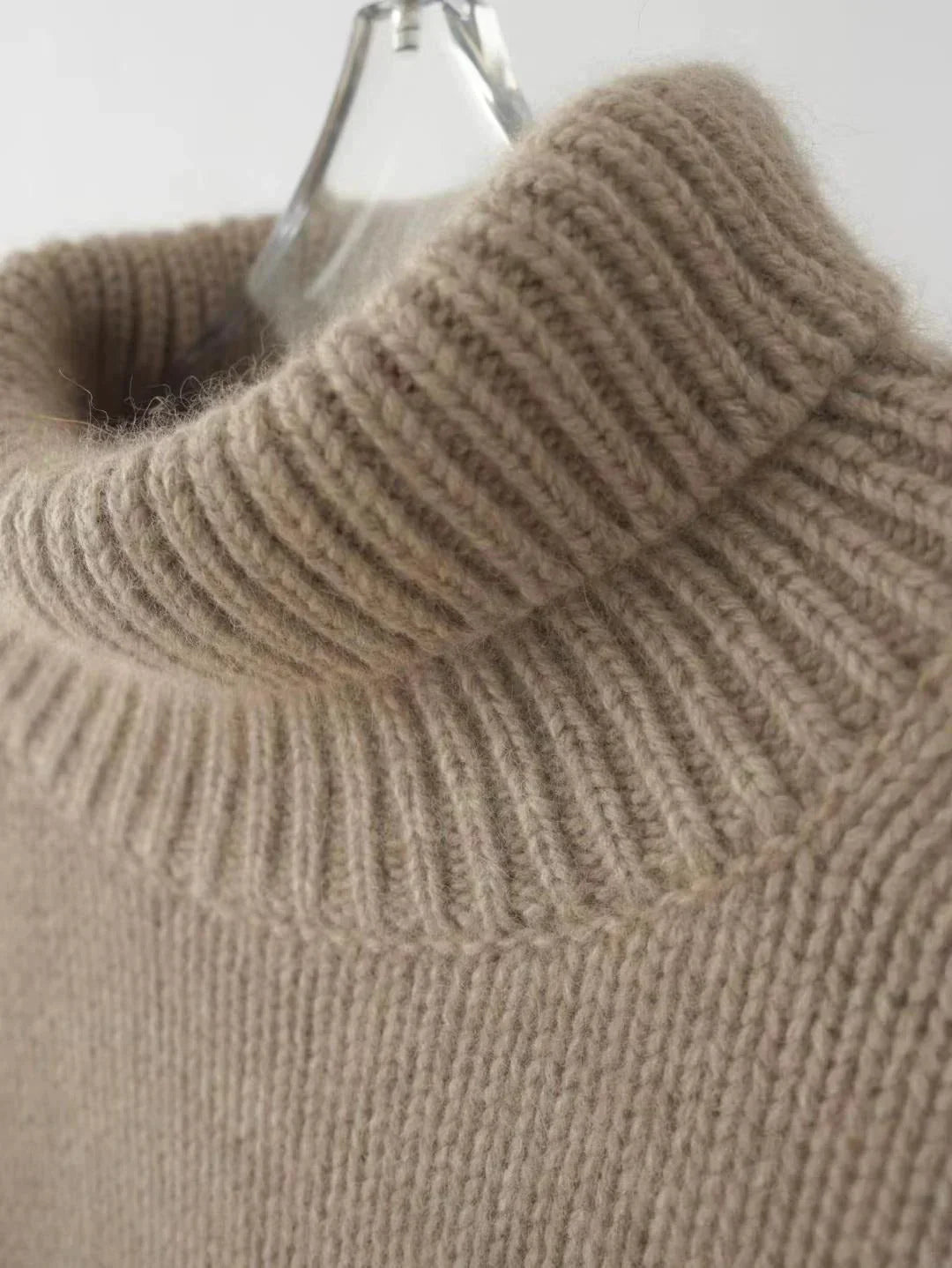 Suéter de Cuello Alto | Suave Tejido de Punto con Silueta Relajada | Elegante y Cómodo para Otoño e Invierno 4