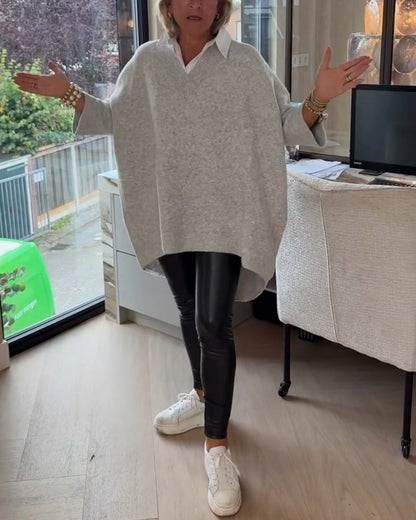 Túnica Relajada | Blusa de Punto Suave con Silueta Holgada | Comodidad Diaria 0