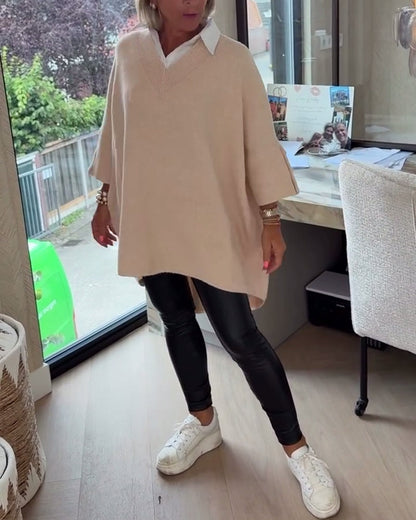 Túnica Relajada | Blusa de Punto Suave con Silueta Holgada | Comodidad Diaria 1