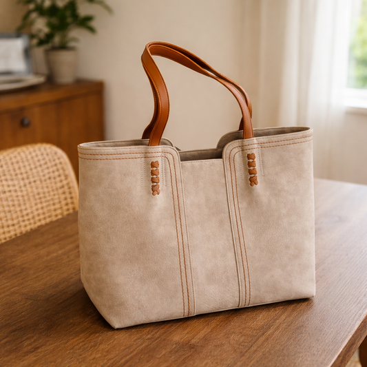 Valentina | Bolso Tote Mujer con Cremallera y Textura Suave 0