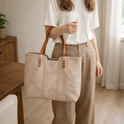 Valentina | Bolso Tote Mujer con Cremallera y Textura Suave 2