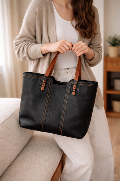Valentina | Bolso Tote Mujer con Cremallera y Textura Suave 5