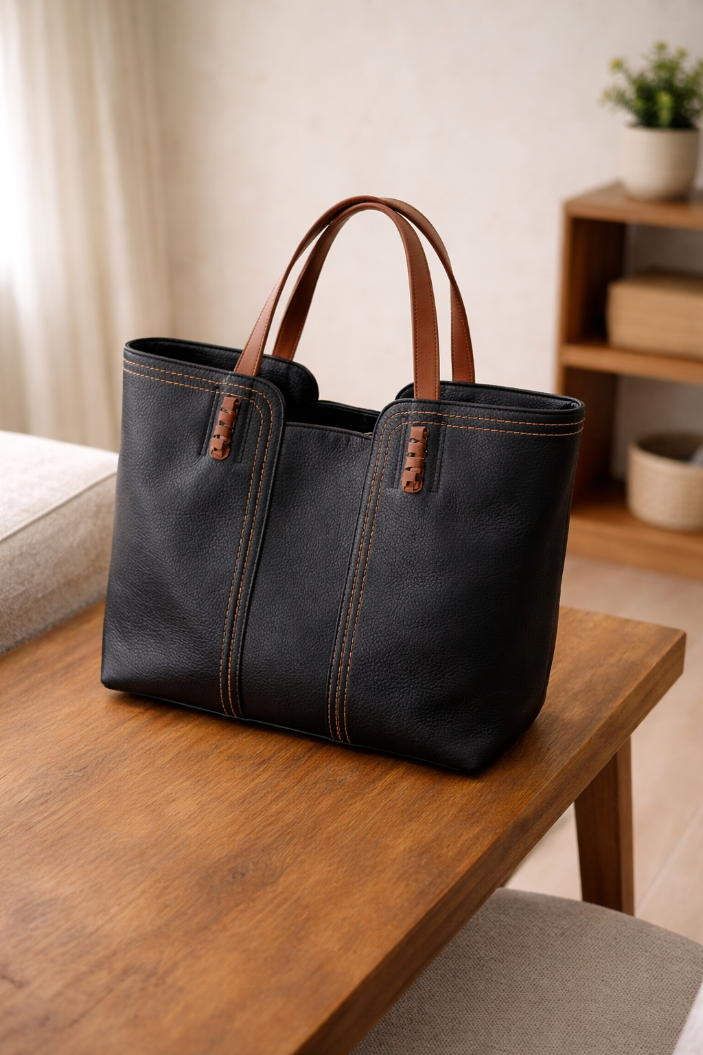 Valentina | Bolso Tote Mujer con Cremallera y Textura Suave 6