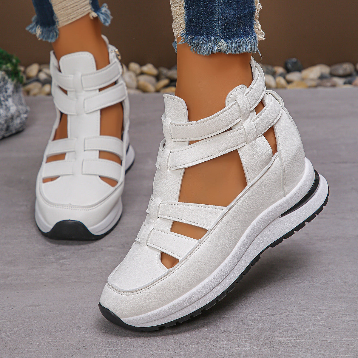 Valentina | Sandalias Deportivas Abiertas para Mujer con Suela Aumentada 1