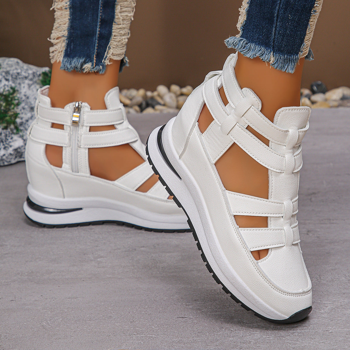 Valentina | Sandalias Deportivas Abiertas para Mujer con Suela Aumentada 2