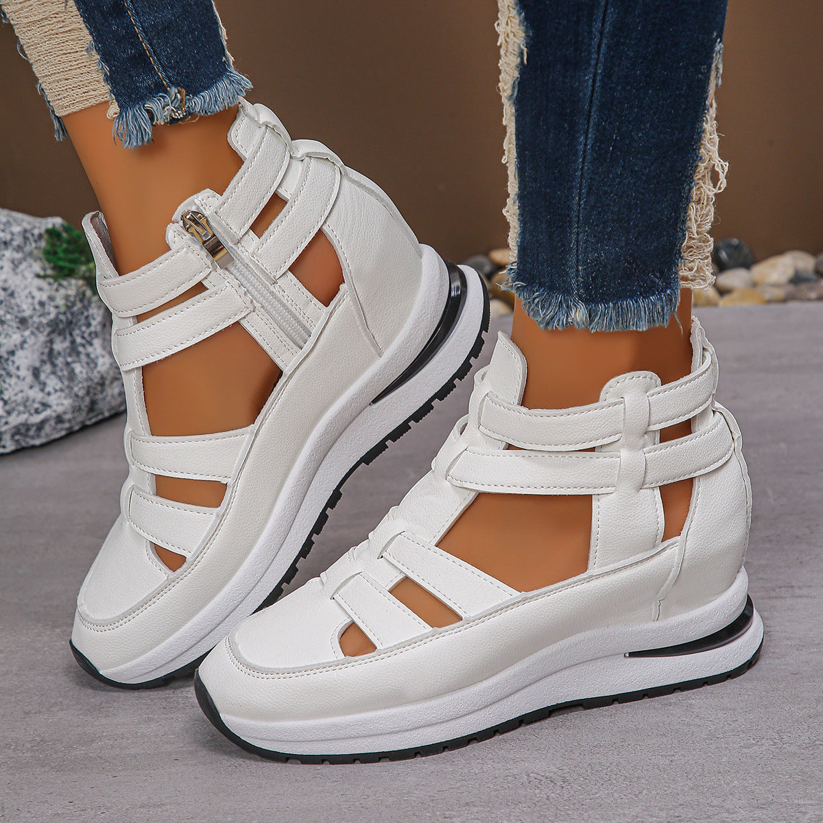 Valentina | Sandalias Deportivas Abiertas para Mujer con Suela Aumentada 5