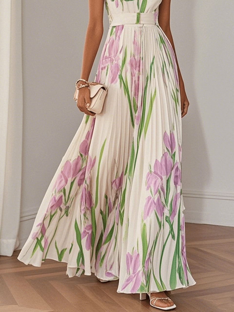 Valentina | Vestido Acampanado Floral Bohemio para Mujer 2