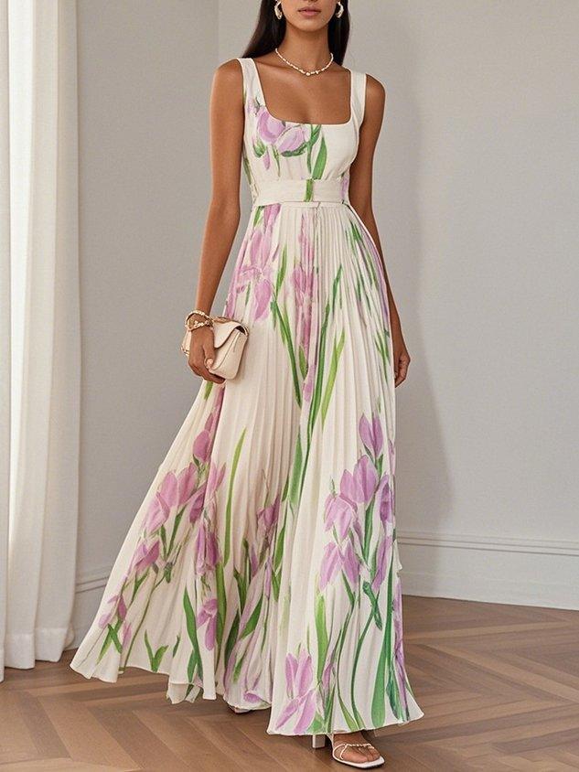 Valentina | Vestido Acampanado Floral Bohemio para Mujer 3