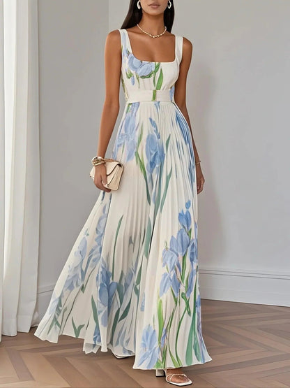 Valentina | Vestido Acampanado Floral Bohemio para Mujer 4