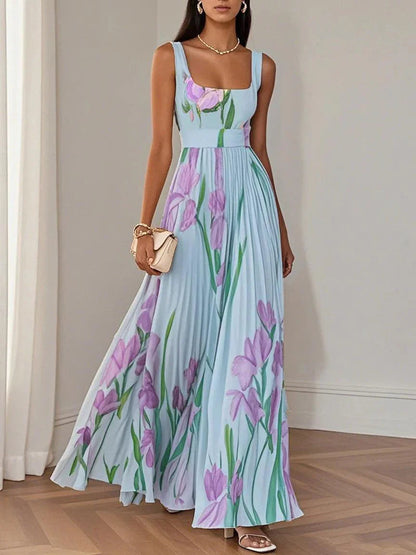 Valentina | Vestido Acampanado Floral Bohemio para Mujer 5