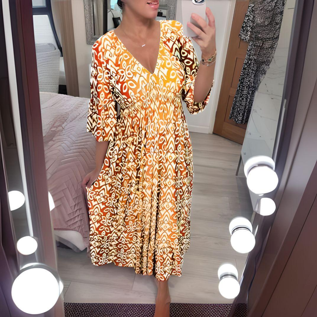 Valentina | Vestido Casual Bohemio Estampado para Mujer 4