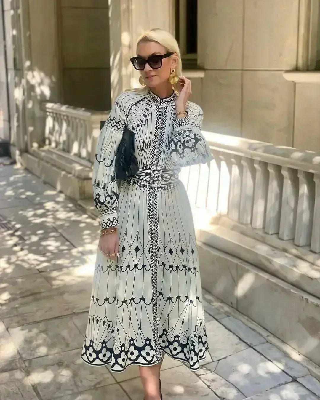 Valentina | Vestido Midi Acampanado Elegante para Mujer 0