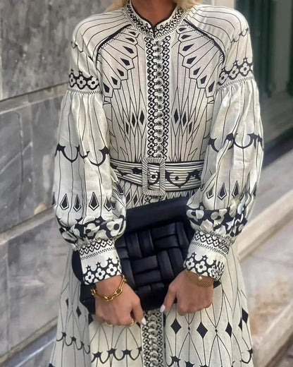 Valentina | Vestido Midi Acampanado Elegante para Mujer 2