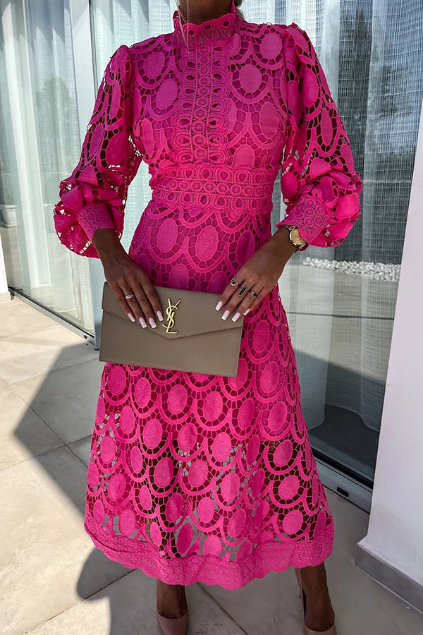 Valentina | Vestido Midi Elegante de Encaje para Mujer 4