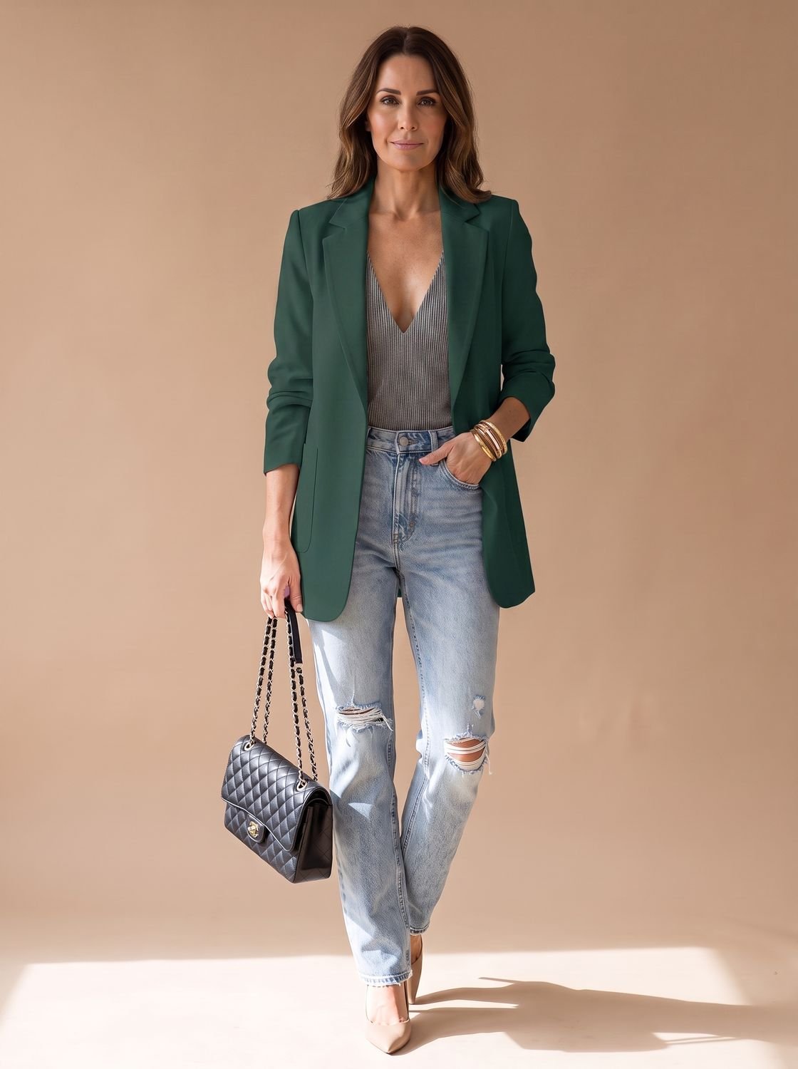 Detalle de espalda de la blazer ADALYN de mujer