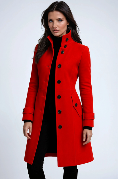 Abrigo AMBERLYN de invierno combinado con look casual de vaqueros