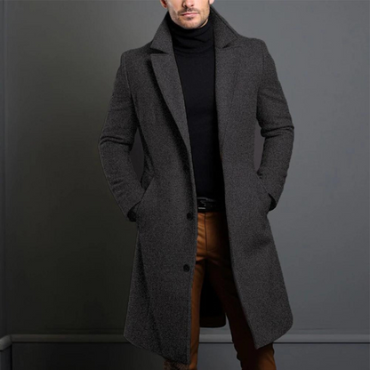 Abrigo BALTREND de invierno para hombre, corte recto sin capucha