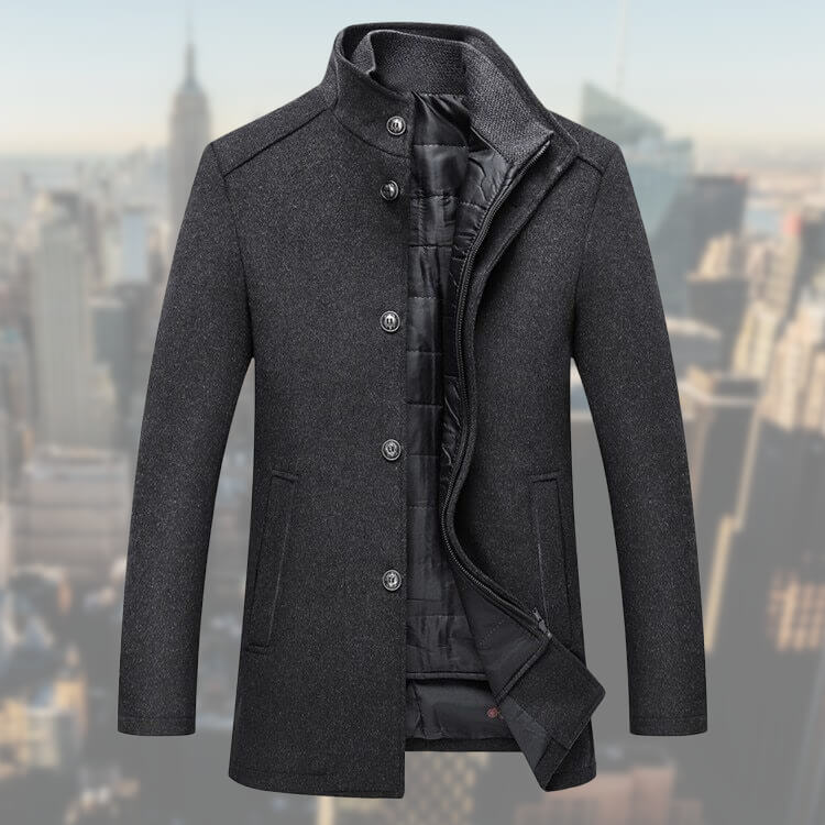 Chaqueta BENCOR para hombre con chaleco interior desmontable, vista frontal