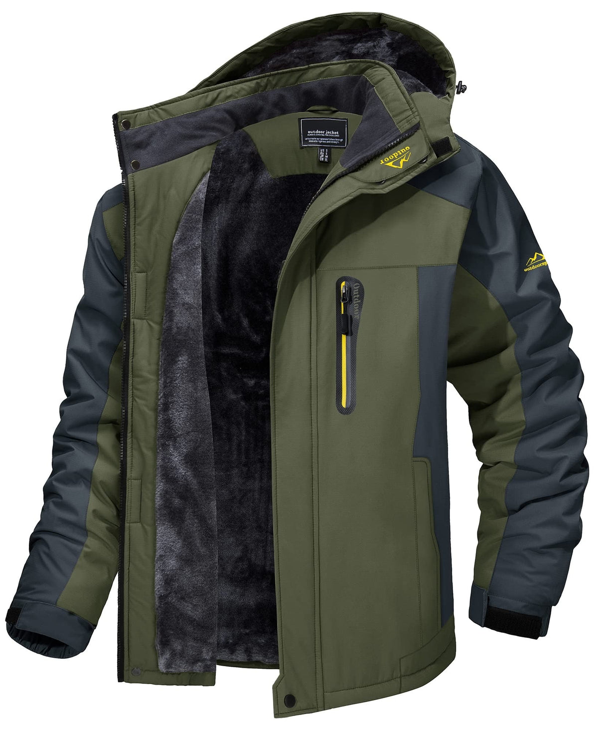 Chaqueta aislante de invierno para hombre BOREAL con capucha ajustable