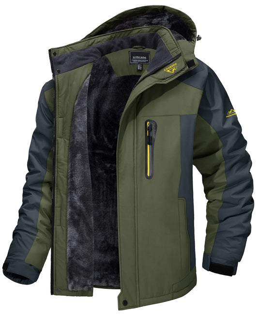 Chaqueta aislante de invierno para hombre BOREAL con capucha ajustable