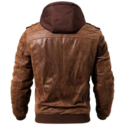 Detalle de la capucha ajustable de la chaqueta BRAKENDO para hombre