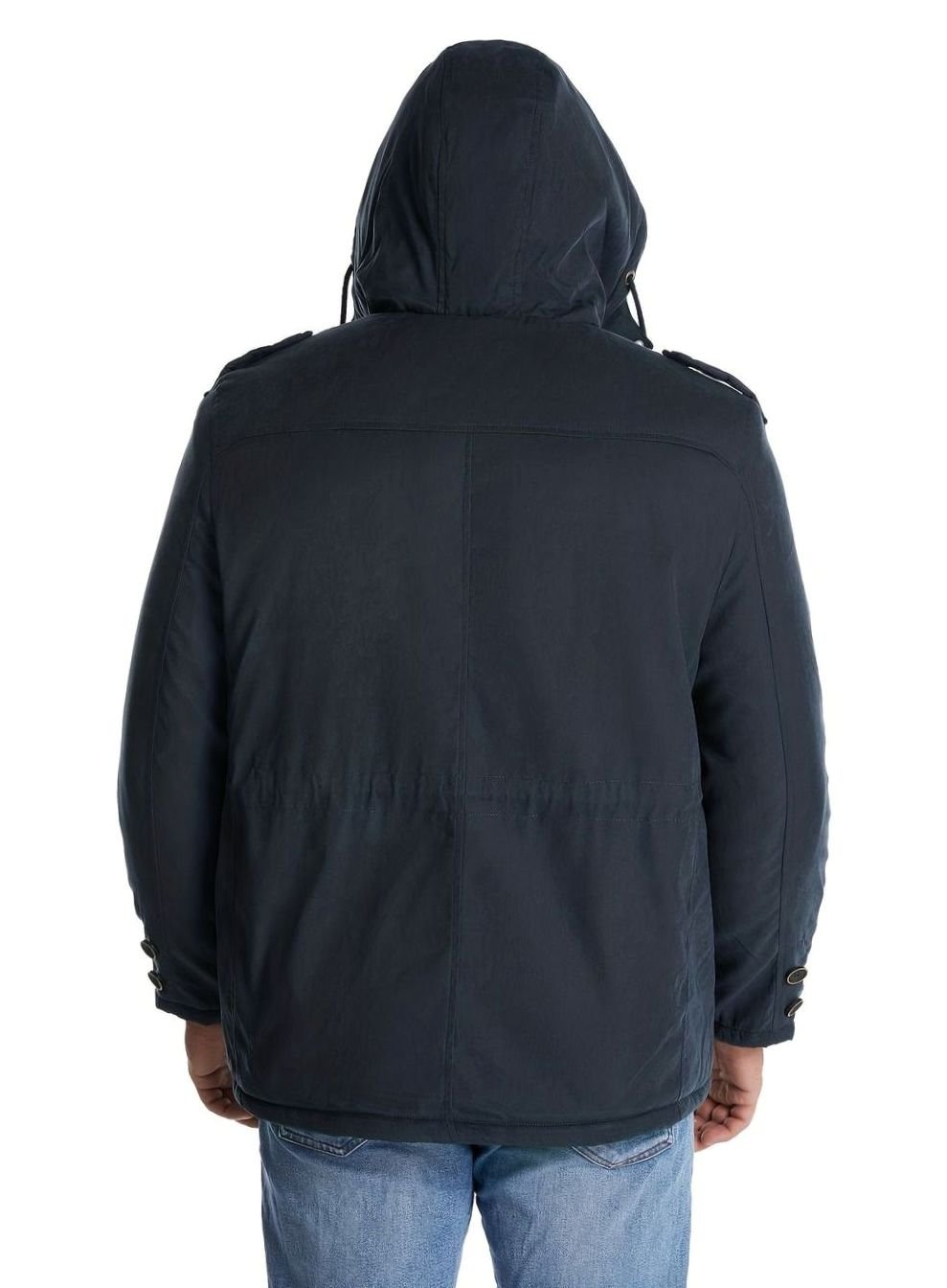Vista trasera de la chaqueta acolchada con capucha BRAKVOR