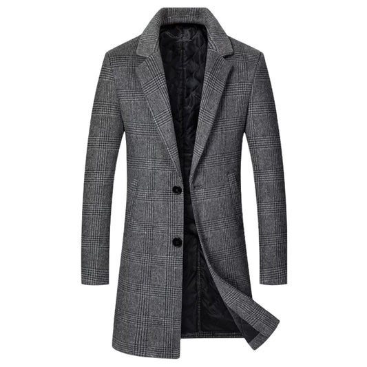 Abrigo de hombre BRANNICK con diseño a cuadros y corte regular fit