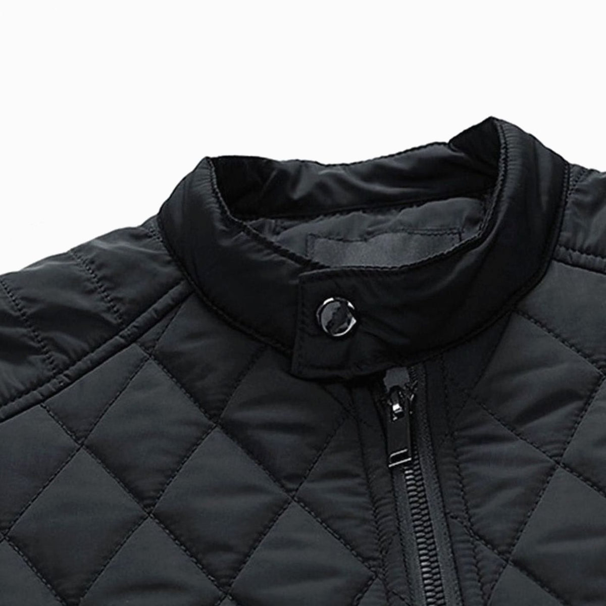 Chaqueta BRANTLEY combinada con jersey de cuello redondo