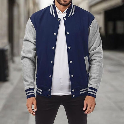 Cazadora bomber BRAXWELL en color azul marino para hombre