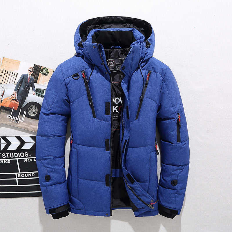Abrigo de invierno BREKVOR para hombre con cuello alto y capucha ajustable