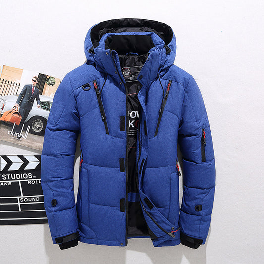 Abrigo de invierno BREKVOR para hombre con cuello alto y capucha ajustable