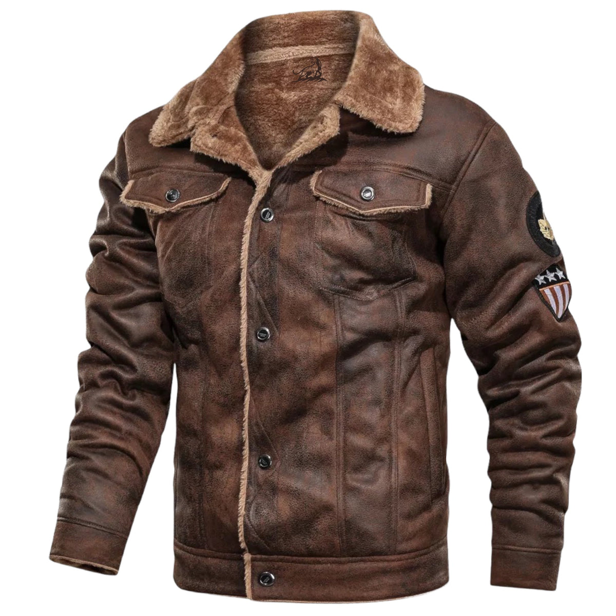 Detalle del forro de felpa suave del abrigo BRENTHOLM para hombre