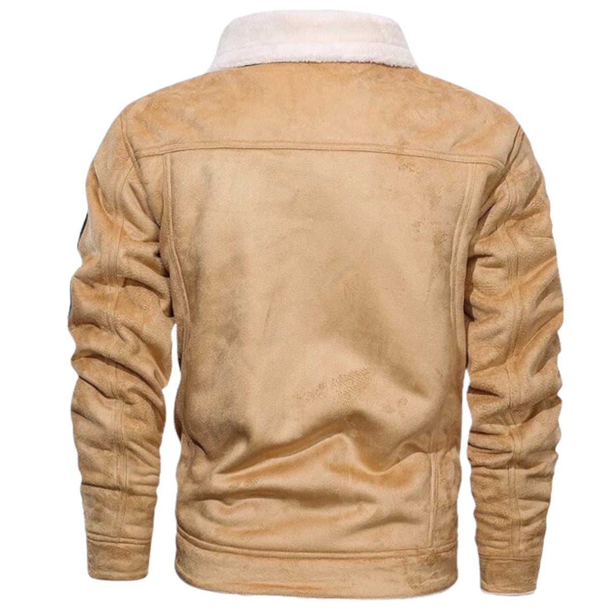Detalle de textura y color del abrigo retro BRENTHOLM para hombre