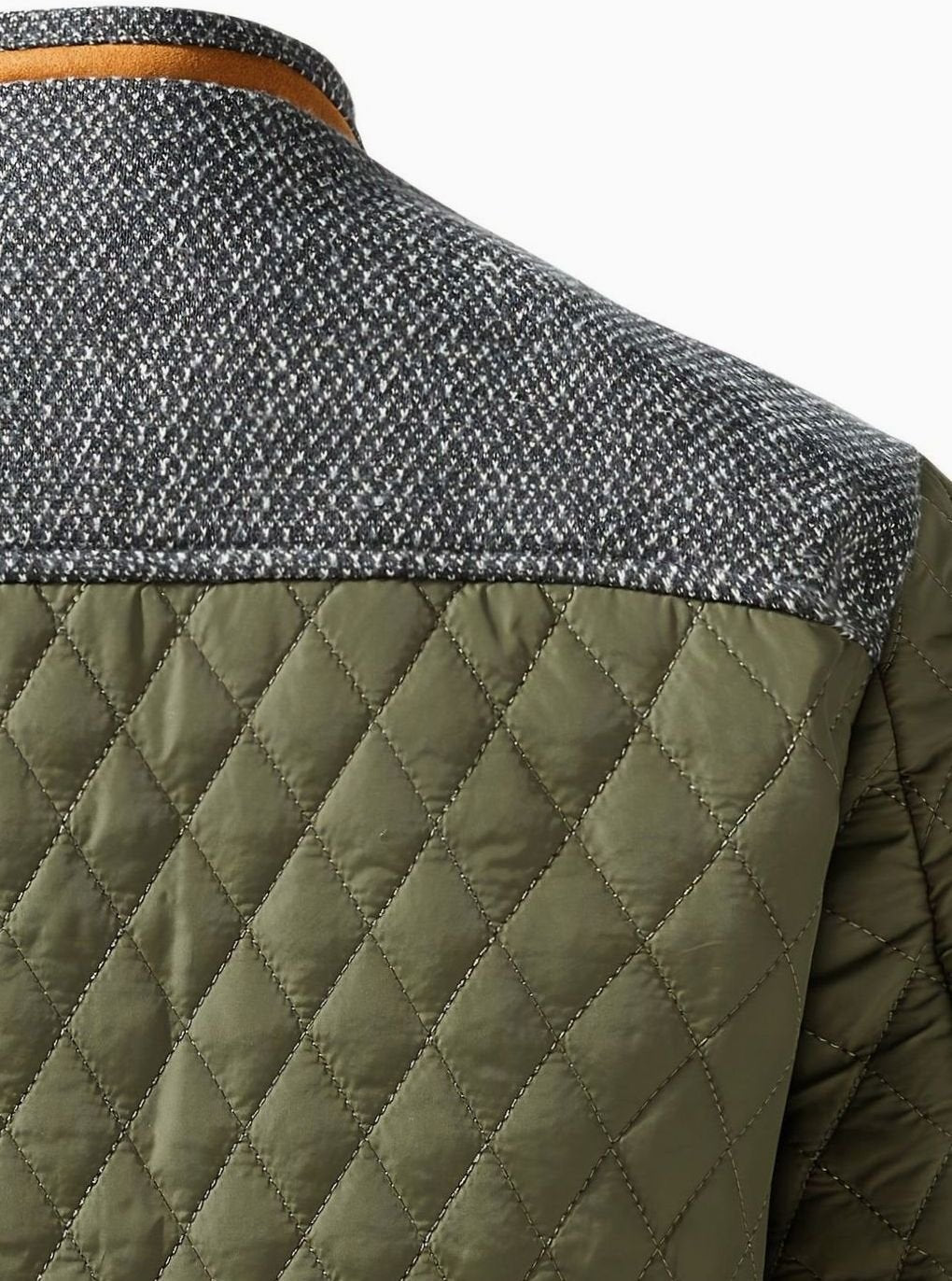Forro interior de franela a cuadros de la chaqueta acolchada para hombre
