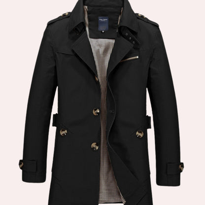 Bolsillo de pecho con cremallera del trench CORVAN de hombre