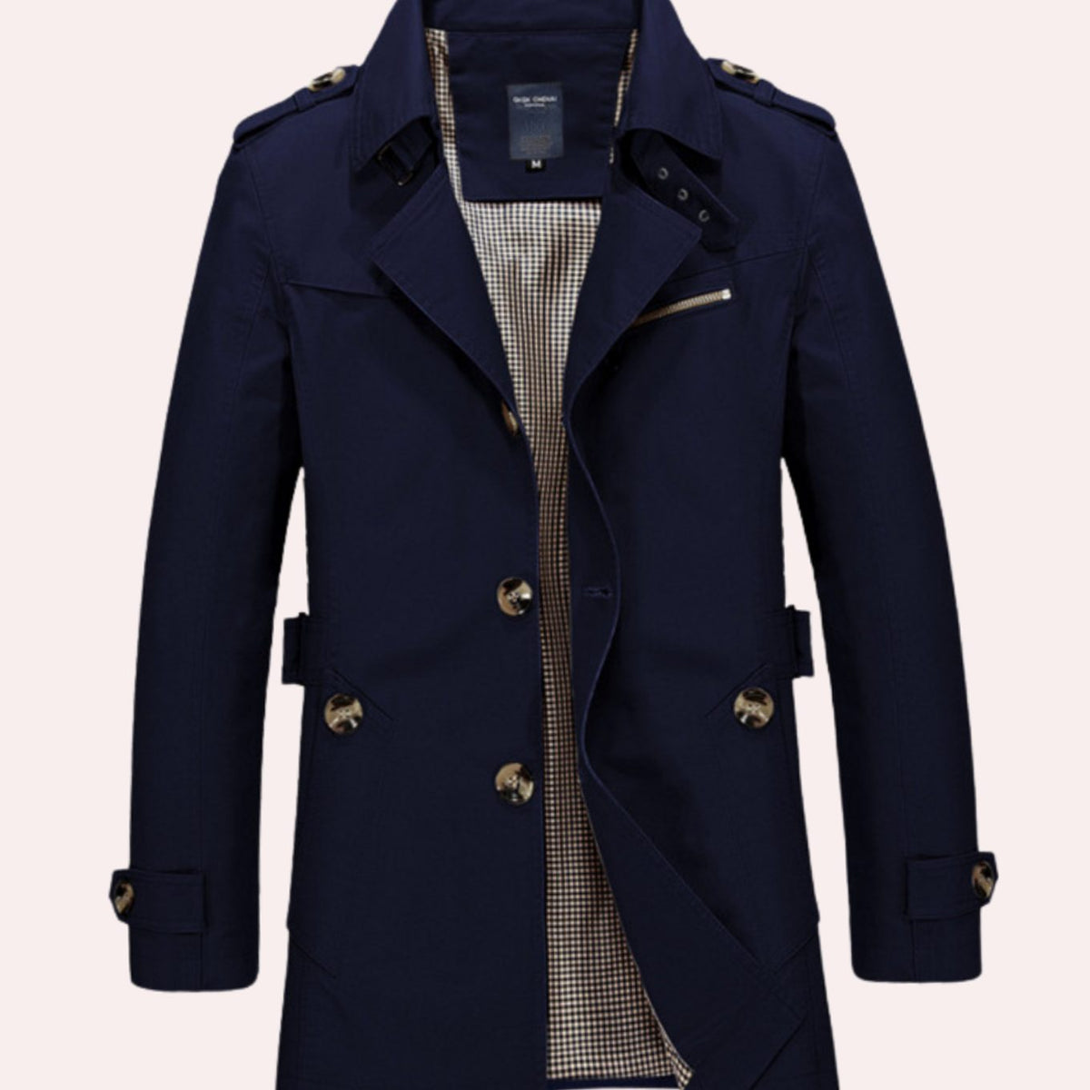Trench CORVAN hombre combinado con camisa para look de oficina