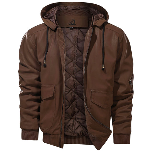 Abrigo grueso de invierno para hombre DARKO con capucha ajustable