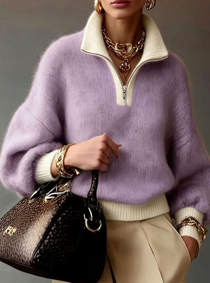 Jersey combinado con vaqueros para un look casual de fin de semana