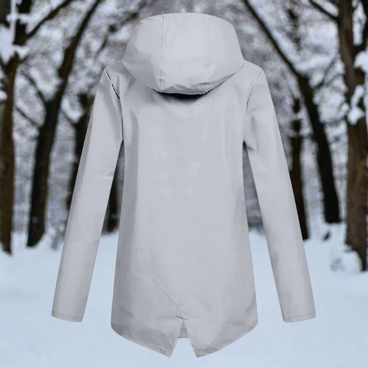 Detalle del tejido impermeable de la chaqueta