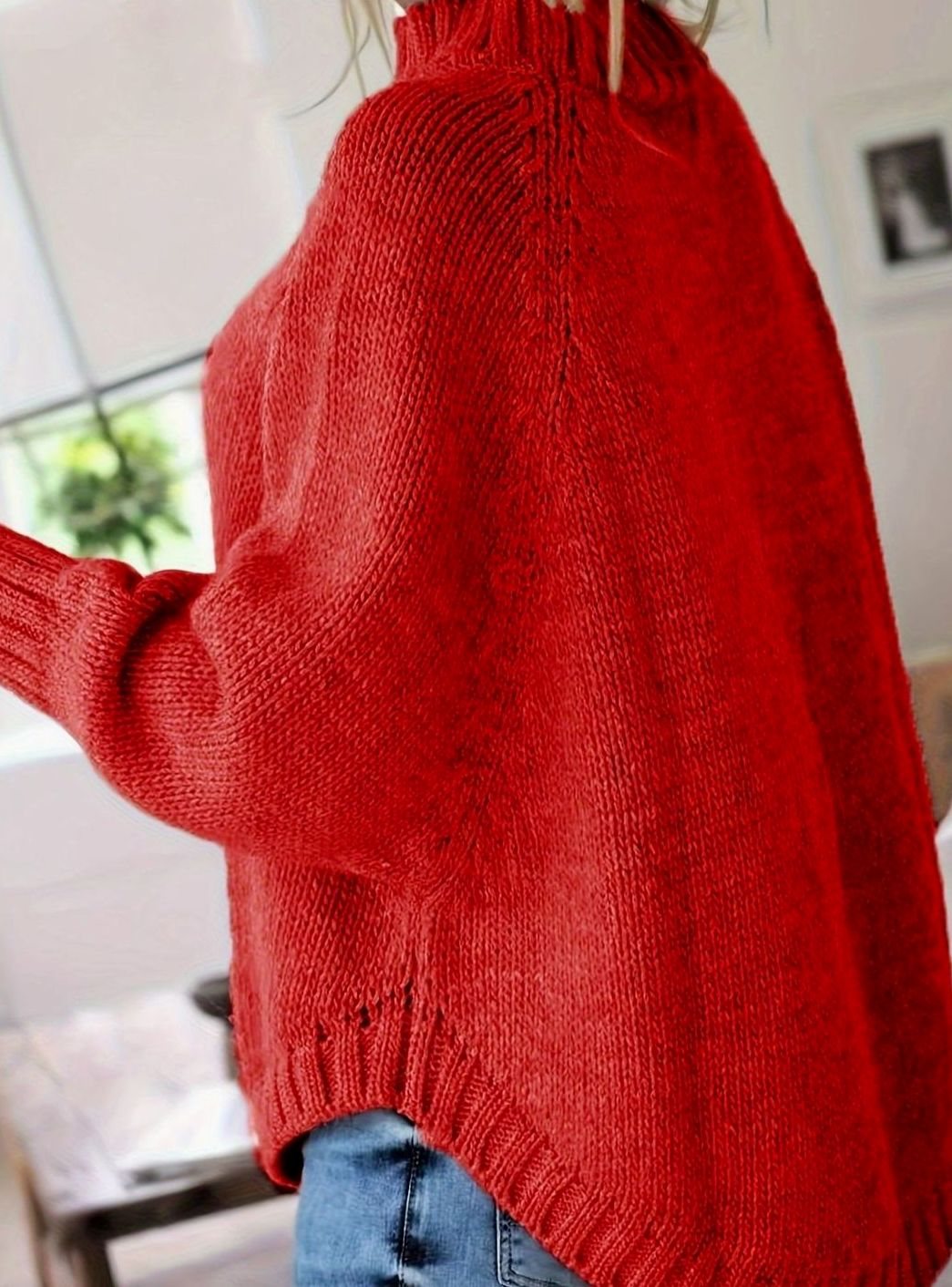 Jersey de punto en tono rosa grisáceo pálido