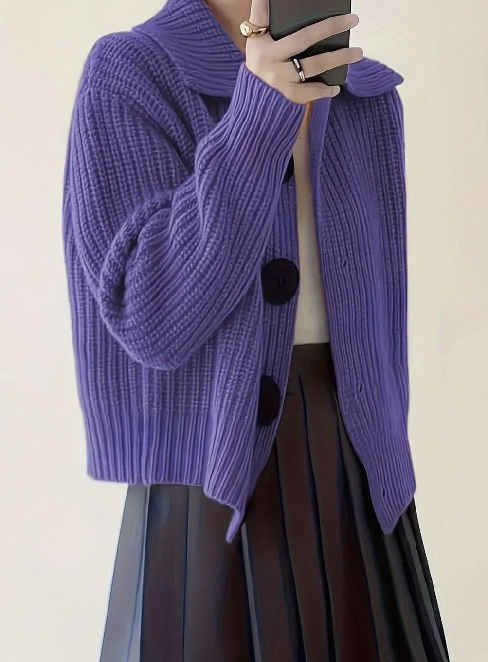 Jersey EVELYN de punto canalé disponible en varios colores