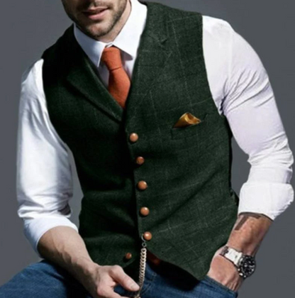 Chaleco FALDRICK en color gris para vestir formal