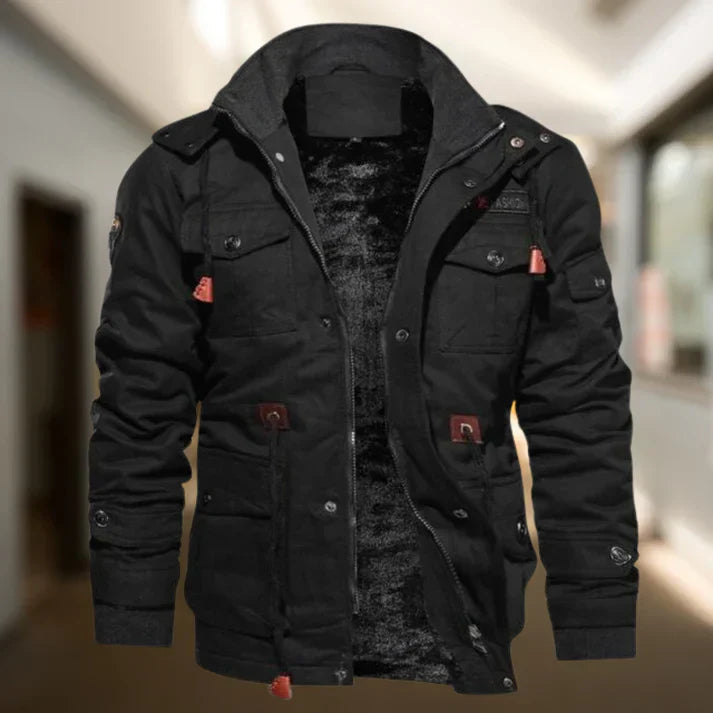Chaqueta hombre FERLON con forro suave, vista frontal para uso diario