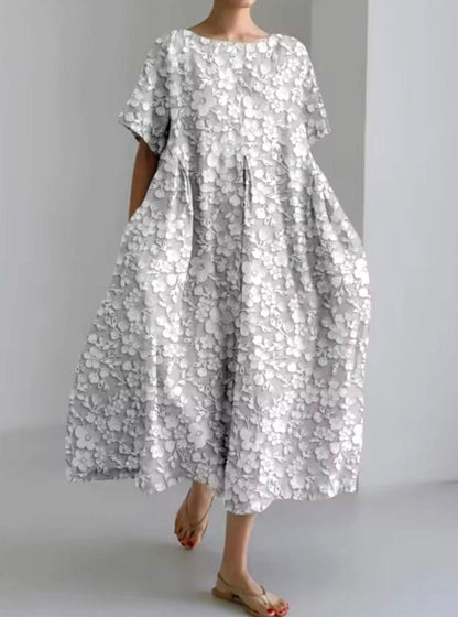 Largo maxi del vestido FLORABIANCA hasta el tobillo