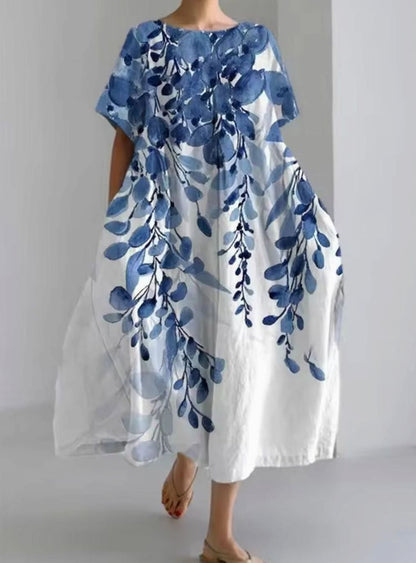 Vestido FLORABIANCA en color floral con acabado elegante