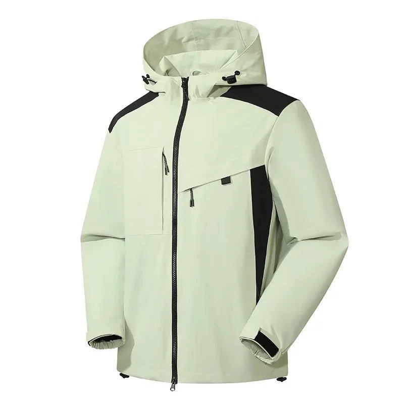 Detalle de la capucha ajustable de la chaqueta impermeable FROSTGAR